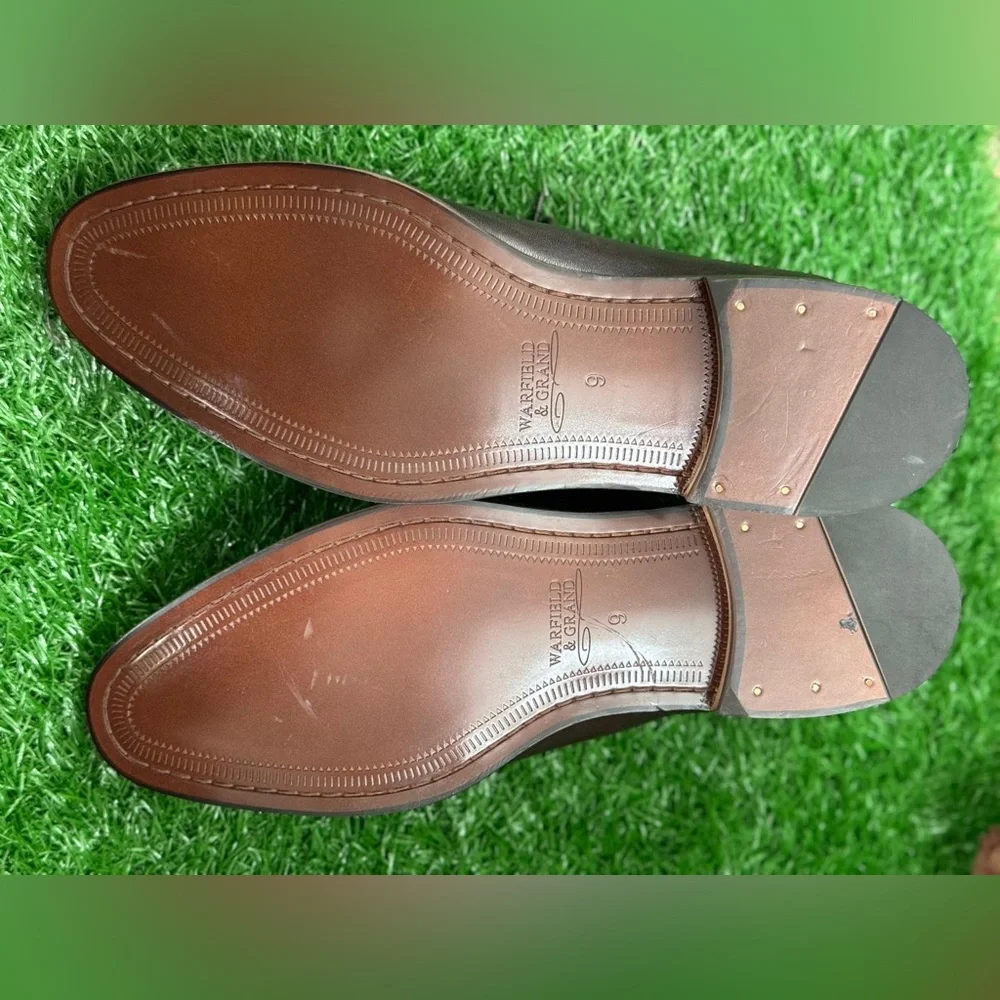 Warfield & Grand Men's‎ Lennox Leather Dress Oxford Shoes Brown Size 9